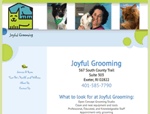 Tablet Screenshot of joyfulgrooming.com